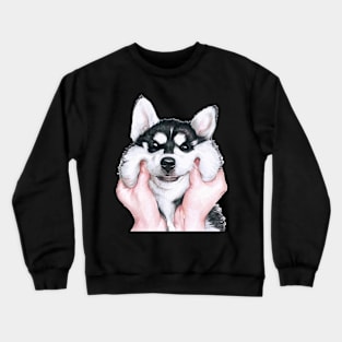 Cute Wolf Hand Crewneck Sweatshirt